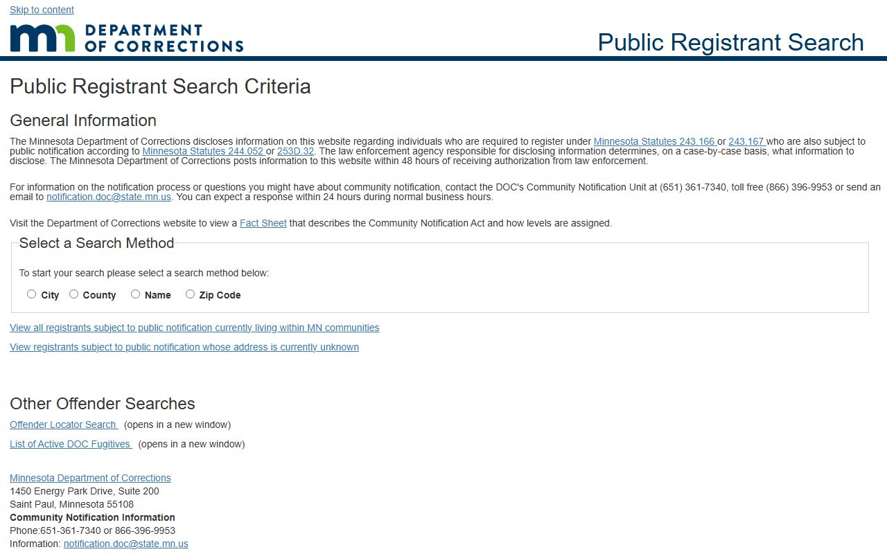 Mille Lacs County arrest records public registrant search